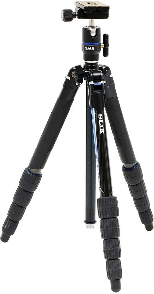 Slik Lite CF-522 Carbon Fibre Travel Tripod + SBH 180 DS Head  (UK Stock)   BNIB - Image 1 of 4