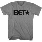BET Logo 2 Adult Graphite T-Shirt