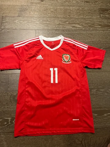 WALES 2016 2017 NATIONAL TEAM HOME FOOTBALL SHIRT SOCCER JERSEY SMALL S ADIDAS Cover
