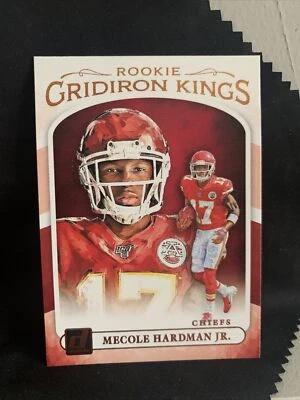 2019 Donruss MECOLE HARDMAN JR Rookie Gridiron Kings Kansas City Chiefs #RGK-15 - Image 1 of 3