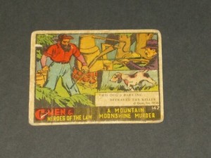 G-Men & Heroes of the Law, Gum Inc (R60) #142 (no 240 variant), VERY NICE CARD!