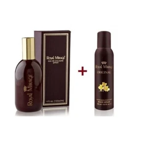 ROYAL MIRAGE ORIGINAL EAU DE COLOGNE- 120 ML & DEODORANT SPRAY- 200 ML FOR MEN  - Picture 1 of 2