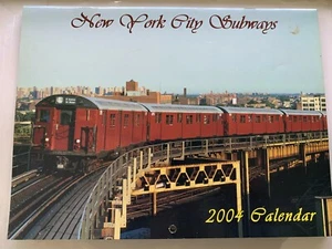 2004 NY NYC SUBWAY CALENDAR SEA BEACH FLUSHING ELEVATED BUNGALO BAR ICE CREAM - Picture 1 of 11