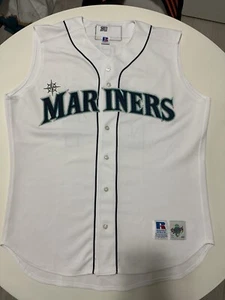 Russell Authentic Ken Griffey Jr Vest Home Jersey Sz 48 XL Seattle Mariners - Picture 1 of 16