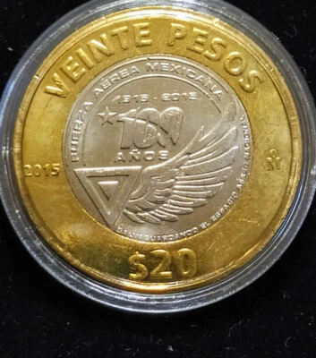 MÉXICO 2015 20 PESOS ANIVERSARIO FUERZA ZONA MEXICANA      Foto 1 de 4