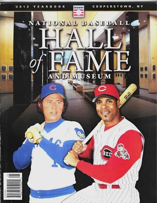 2012 Hall Of Fame & Museum Baseball Yearbook RON SANTO & BARRY LARKIN  EXC. - Image 1 of 2