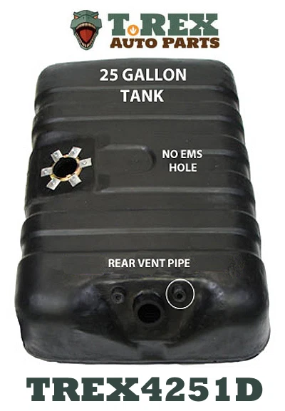 Ford Bronco 1978-1979 tamaño completo 25 gal. tanque de gasolina de plástico sin EMS Foto 1 de 1