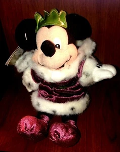 DISNEY STORE MICKEY MOUSE AS KING ARTHER BEANIE PLUSH BEAN BAG - Picture 1 of 1