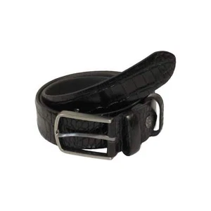 Cinturón para hombre de PICCODER Turquía cuero genuino cocodrilo en relieve 8100 negro - Imagen 1 de 9