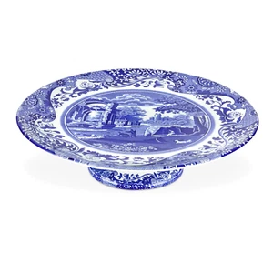 Spode Blue Italian Cake Plate 10.5" - Picture 1 of 3