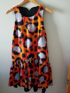 Kenzo silk blend reversible pattern, animal print size 2 dress - Picture 1 of 4