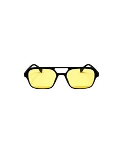 Unisex Sunglasses Black with Yellow Lens PIFWEAR Cult PW47-3 - Picture 1 of 4