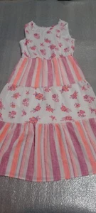 Wonder Nation pink Floral Print Girls Dress Size M (7-8) - Picture 1 of 5