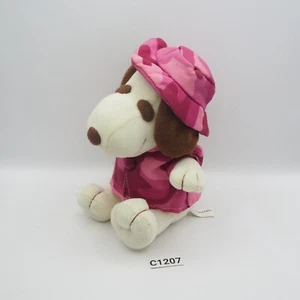 Snoopy Peanuts C1207 United Feature Pink  Plush 7" Stuffed Toy Doll Japan - Picture 1 of 8