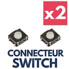 2x Switch Réparation Coque télécommande Plip Clé pour DACIA Logan Duster Sandero
