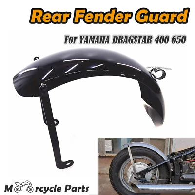For YAMAHA DRAGSTAR 400 650 Motorcycle Rear Fender Plate Mudguard Black New - Image 1 of 4