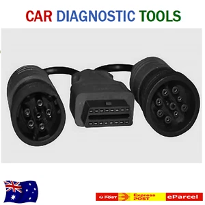 6+9pin to OBD2 16pin Adapter Fit for Cummins Heavy Duty Truck Scanner Cable .. - Picture 1 of 10