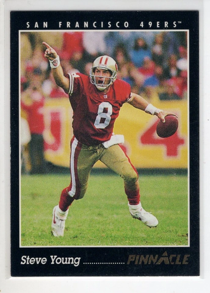 1993 PINNACLE SCORE STEVE YOUNG FOOTBALL CARD #255 EX - Image 1 of 1