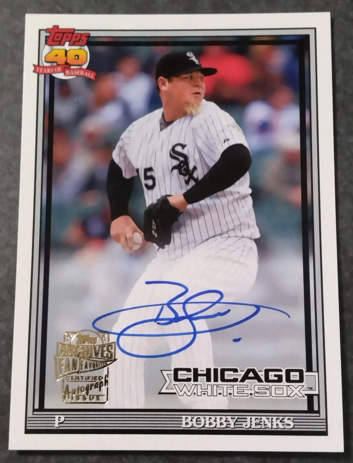 2021 Topps Archives Fan Favorites Autographs Auto Bobby Jenks White Sox Free SH