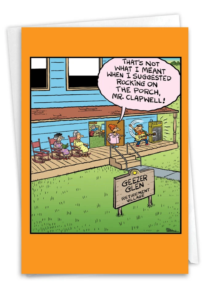 1 Divertida Tarjeta de Papel de Jubilación con Sobre - Compañero de Trabajo, Buena Suerte Geezer Glen Foto 1 de 4