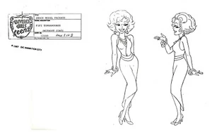 Beverly Hills Teens 1987 Production Studio Copy FIFI Model Sheet Page DiC - Picture 1 of 3