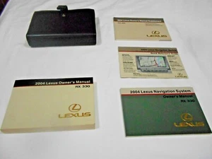 2004 LEXUS RX 330 OWNER MANUAL 4 PC SETw/ NAVIGATION & LEXUS CASE OEM. CLEAN - Picture 1 of 5