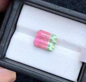 6.60-Cts Unique Watermelon Afghani Tourmaline Loose Gemstone - Picture 1 of 6