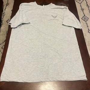 US Air Force USAF Reflective PT Silver Short Sleeve Gray T-Shirt Large - Picture 1 of 10