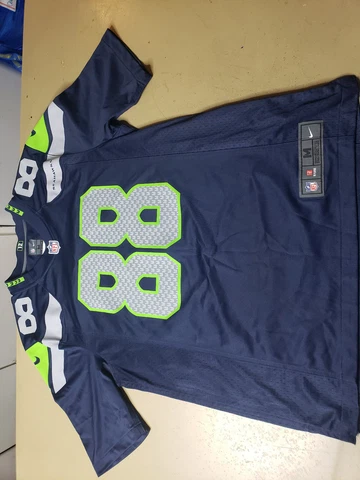 SEATTLE SEAHAWKS #88 Jimmy Graham Blue NIKE On Field NFL JERSEY Size Medium Cover