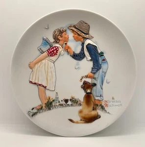 Vintage Norman Rockwell Spring Beguiling Buttercup Porcelain Collectors Plate - Picture 1 of 10