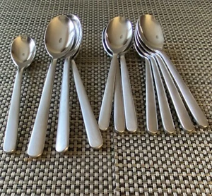 Cambridge Stainless Steel Satin 11 Pc Serving Sugar Teaspoon Set - Picture 1 of 8
