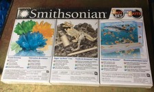 2013 Smithsonian 3 Kit Set Crystal Growing Dinosaur Fossils Sea Monsters New