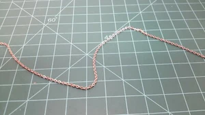HO/HOn3/N Scales Brass Model Chain 17 Links Per Inch "SOLD BY THE FOOT" Item #5 - Picture 1 of 4
