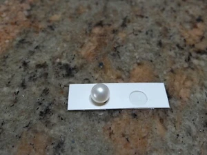 Half drilled Genuine White Cultured Loose Pearls 3mm - Picture 1 of 1