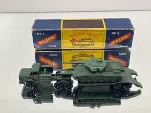 MATCHBOX MP3 THORNEYCRAFT ANTAR TANK TRANSPORTER -L15.5cm- GOOD IN BOX - 102 - Picture 1 of 8