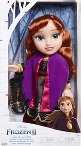 Disney Frozen 2 - Puppe Anna Reisekleid 35 cm mit lila Umhang und Stiefeln - Bild 1 von 7