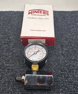 Winters PETG203 Steel Dual Scale Gas Test Pressure Gauge 1/4" NPT 0-60 PSI 2" - Image 1 of 4