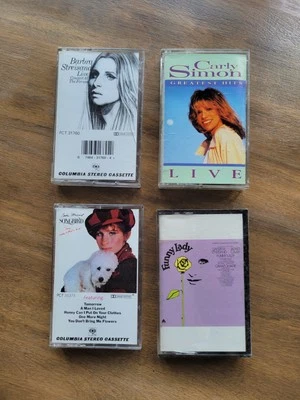 4 Barbara Streisand & Carly Simon Cassette Tapes Funny Lady Greatest Hits & Live - Image 1 of 2