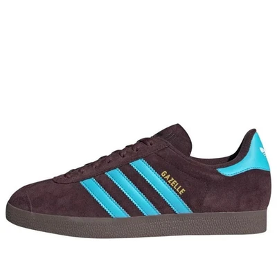 adidas Gazelle Herren Sneaker Braun Blau Leder Retro - Blitzversand ⚡ - Bild 1 von 4
