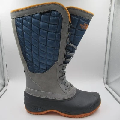 Женские сапоги The North Face размер 9 серые синие стеганые ThermoBall - Изображение 1 из 4