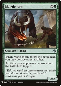 Magic The Gathering Cartas 1x Manglehorn Mystery Booster Casi Nuevo-Como Nuevo, Inglés - Imagen 1 de 1