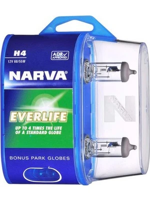 Narva H4 12V 60/55W Everlife Halogen Headlight Globes Pack of 2 (48889BL2) - image 1 of 4