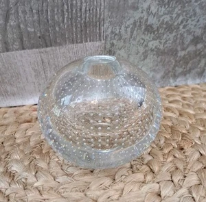 Jarrón copiadora Spijkervaas Art Deco Leerdam bola de vidrio florero para uñas - Imagen 1 de 9