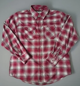 Dixxon Flannel Co Men's Long Sleeve Button Up Shirt Red/Gray "Pinot" Size XL - Picture 1 of 12