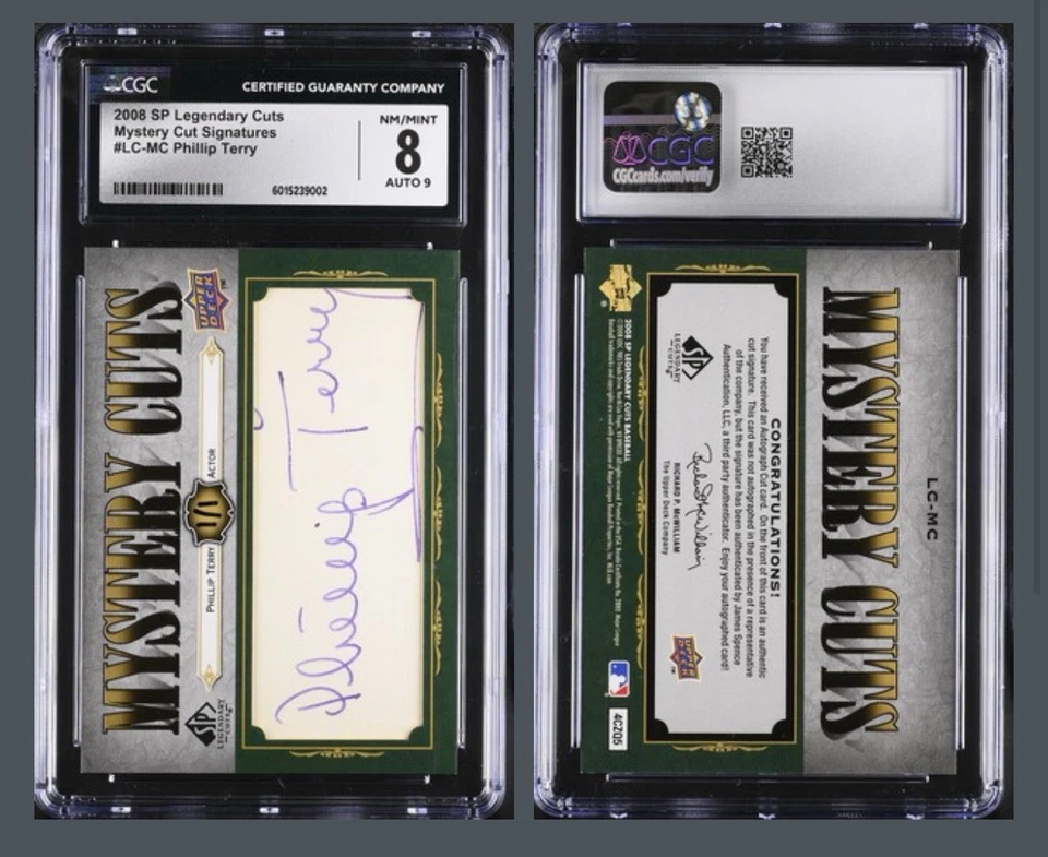 2008 SP Legendary Cuts Mystery Auto 1/1 Phillip Terry Cgc  - Image 1 of 1