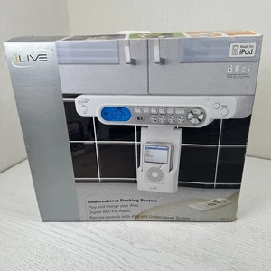 iLive Space Saver Under Cabinet Mounted iPod Player Dock + AM/FM Digital Radio - Picture 1 of 6