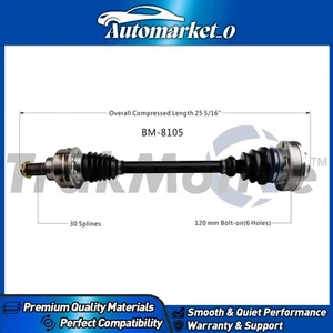 CV Axle Shaft Rear Right For BMW 740i 2000-2001 - Picture 1 of 1