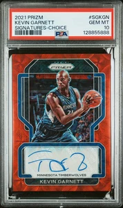 2021 Panini Prizm Signatures Kevin Garnett #SGKGN Choice PSA 10 - Bild 1 von 2