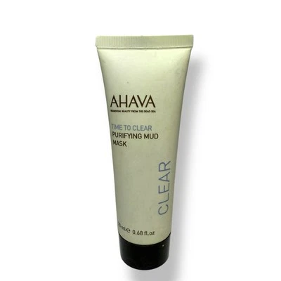 AHAVA Time to Clear Purifying Mud Mask Active Deadsea Minerals .68oz/20mL Travel - Image 1 of 3