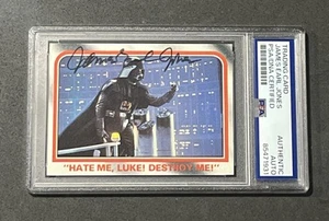 JAMES EARL JONES "DARTH VADER" 1980 TOPPS STAR WARS SIGNED AUTO CARD PSA/DNA - Bild 1 von 2